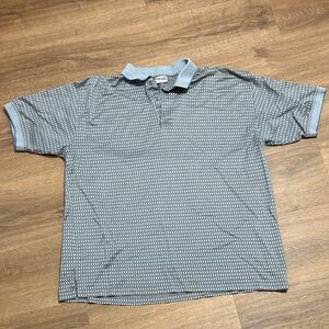 Ping Men's Blue/Gray Patterned Polo Shirt Size XXL